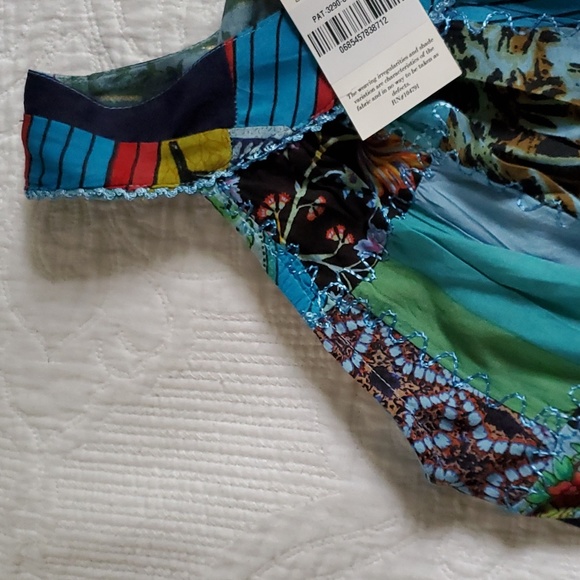 Artisan Advance Apparel Patchwork Tank Tunic NWT OS - Picture 3 of 6